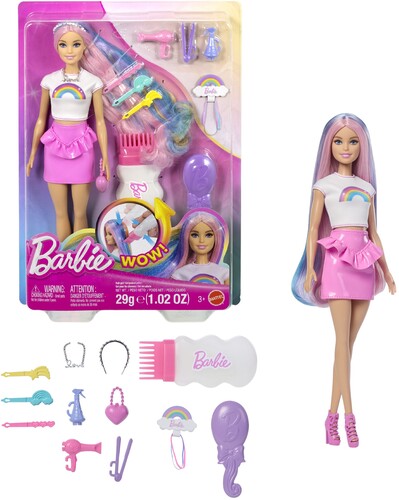Barbie - Rainbow Sparkle Hair Play 1 - Collectibles