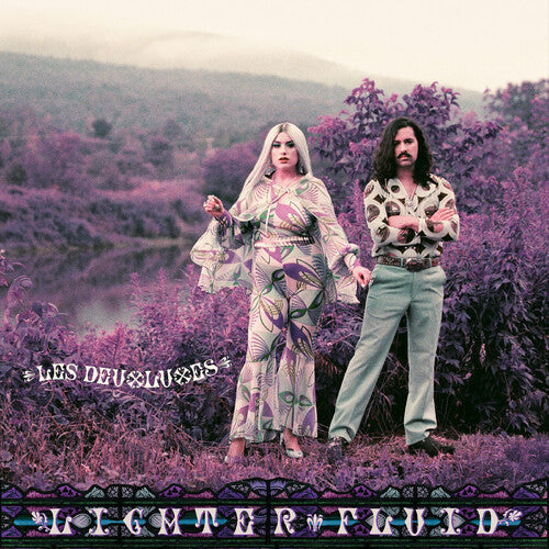 Les Deuxluxes - Lighter Fluid - Purple With White Splatter - Vinyl Record