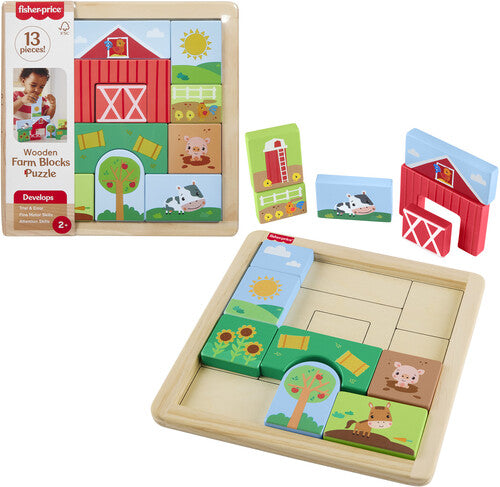 Fisher Price - Farm Blocks Puzzle - Collectibles