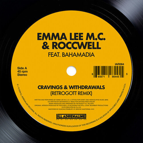 Emma Lee M.c. / Roccwell - Cravings & Withdrawals (feat. Bahamadia) - Vinyl Record