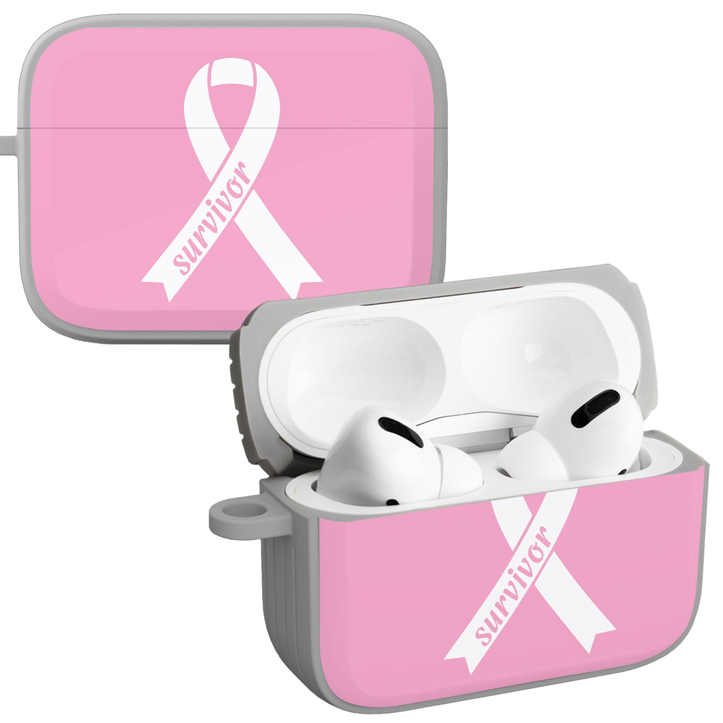 Breast Cancer Awareness HDX Apple AirPods Pro 1 & 2 Case Cover