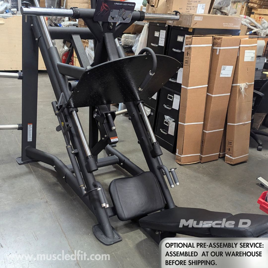 45 Degree Linear Leg Press Machine - Muscle D Fitness - Adjustable Angle Back Pad