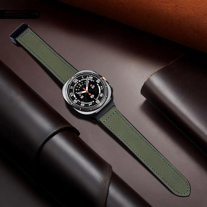 Magnetic Leather Watch Band for Samsung Galaxy Watch Ultra