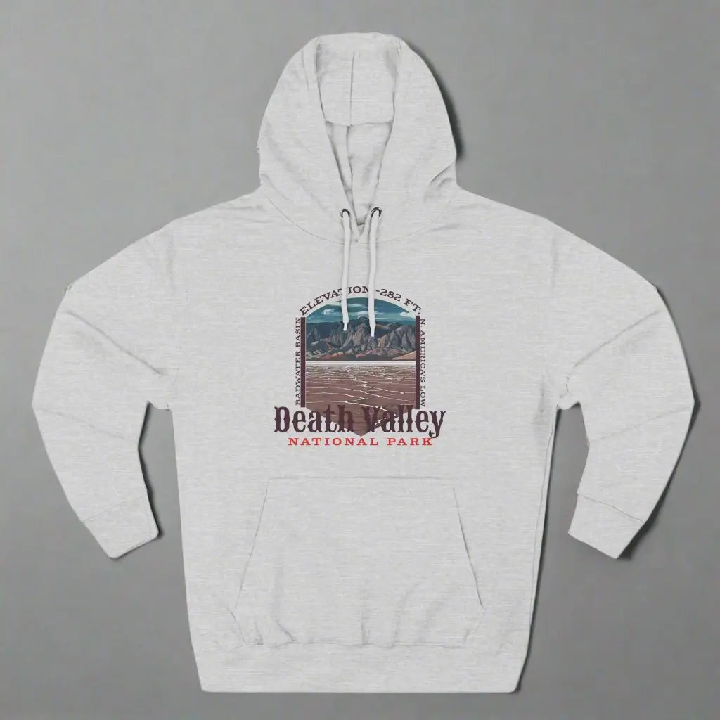 Death Valley National Park Unisex Fit Fleece Hoodie Badwater Basin