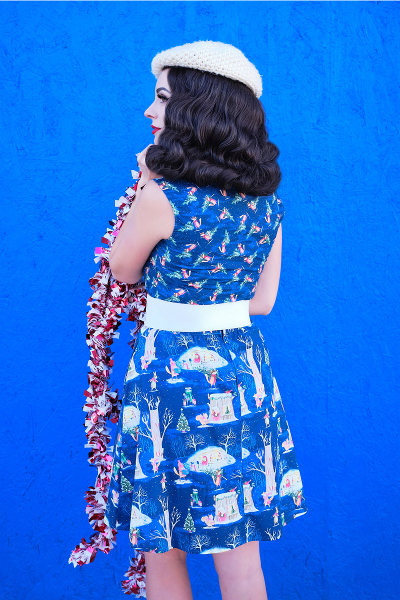 Festive Fox Bow Top - Plus Sizes only