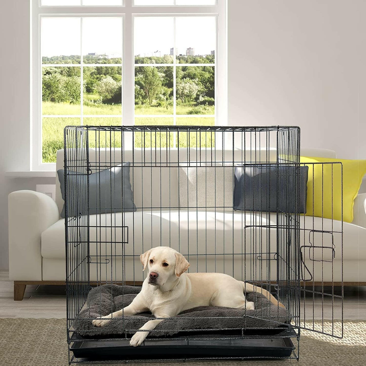 Large Dog Beds for Anxiety - Easy to Clean & Comforting