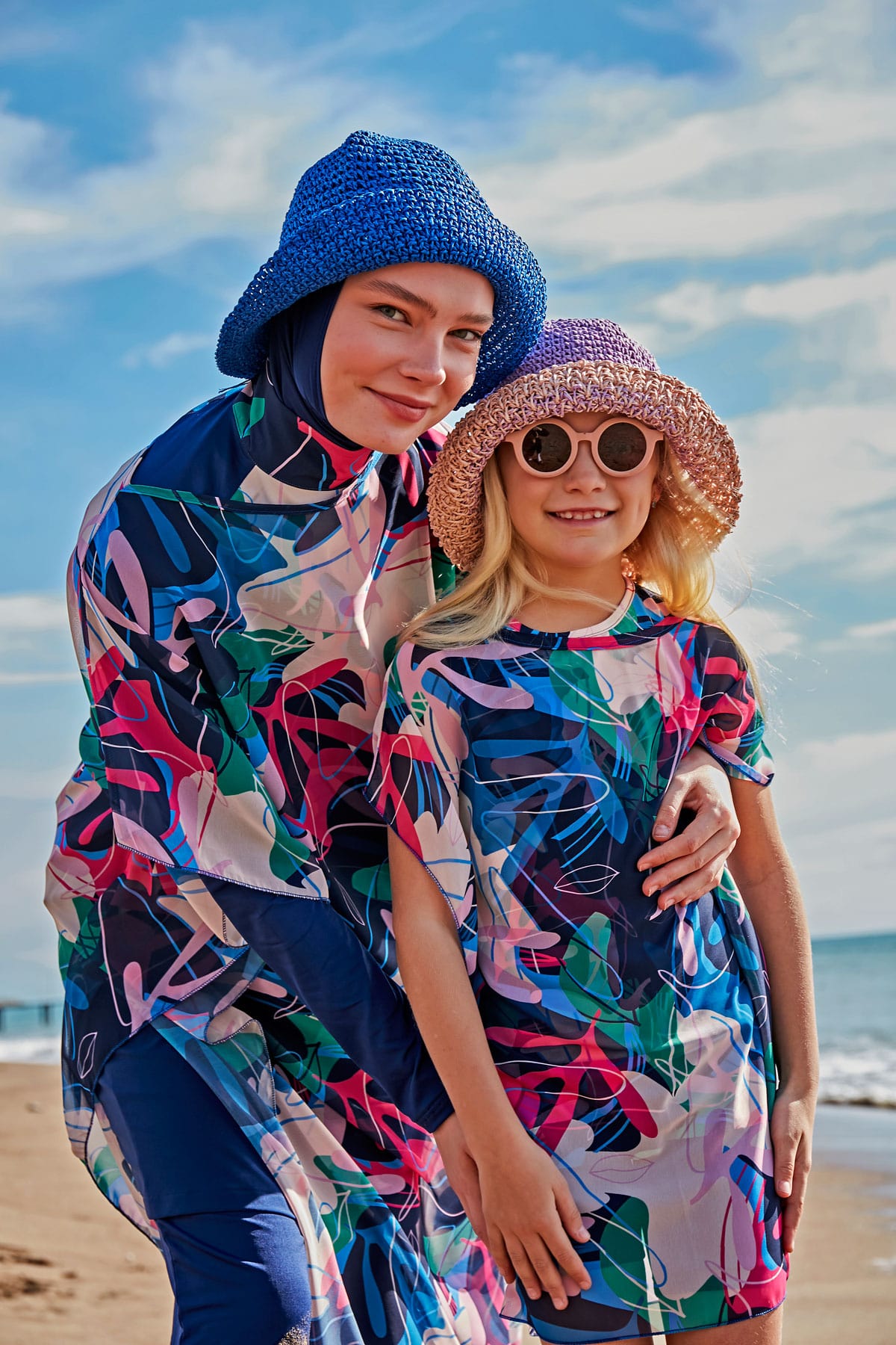 Lycra Navy Burkini Modest Swimwear M2497