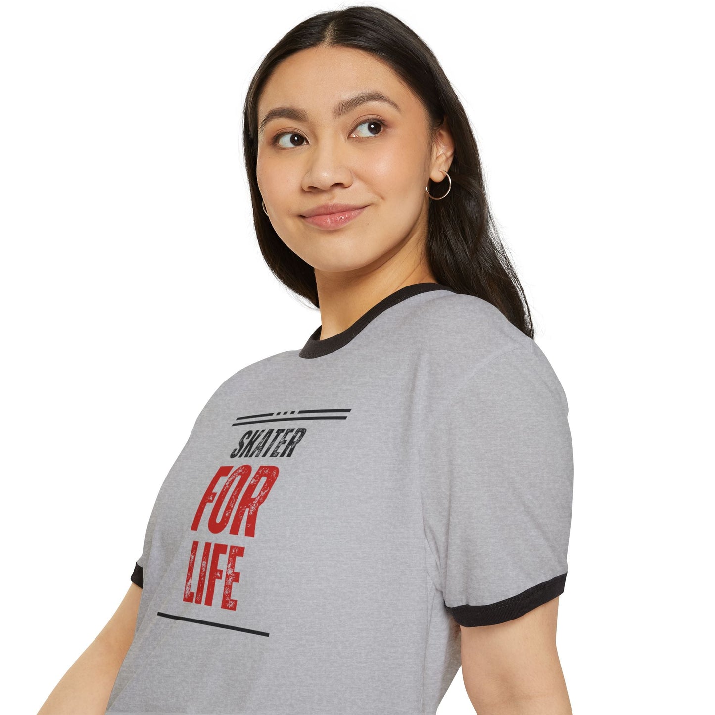 Skater for Life Unisex Cotton Ringer T-Shirt