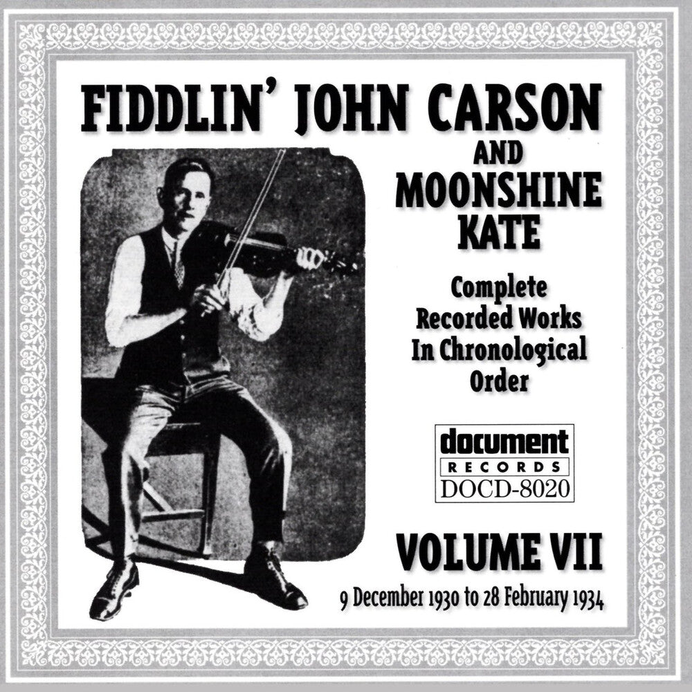 Fiddlin Carson John - Vol. 7-(1930-34) Music CD
