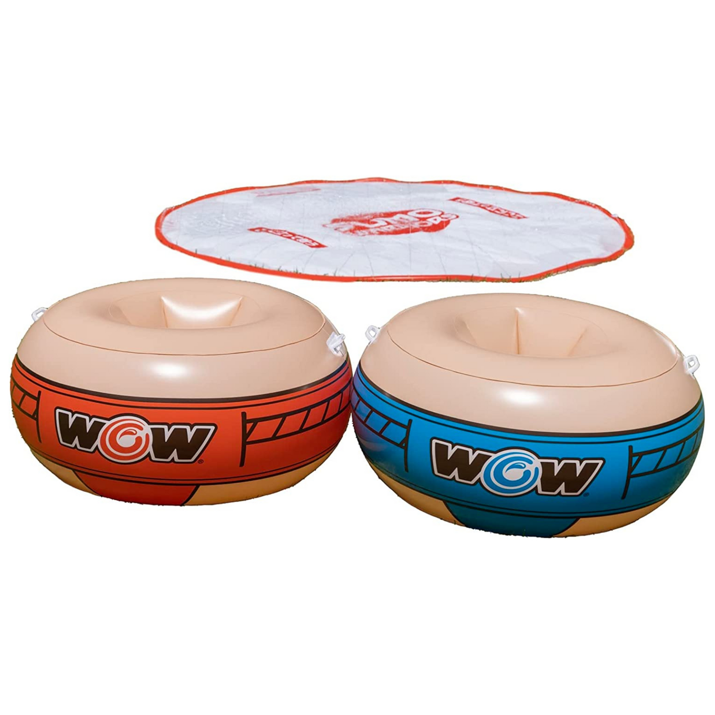 WOW Sports 10ft Sumo Wrestling Spray Pad with 2 Sumo Belly-Bumpers