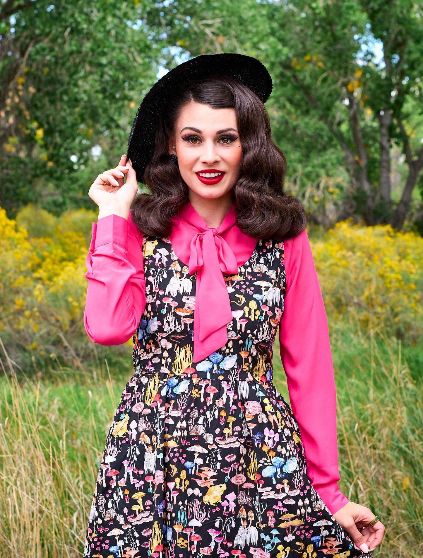 Helen Retro Blouse in Pink - Triathlete Store