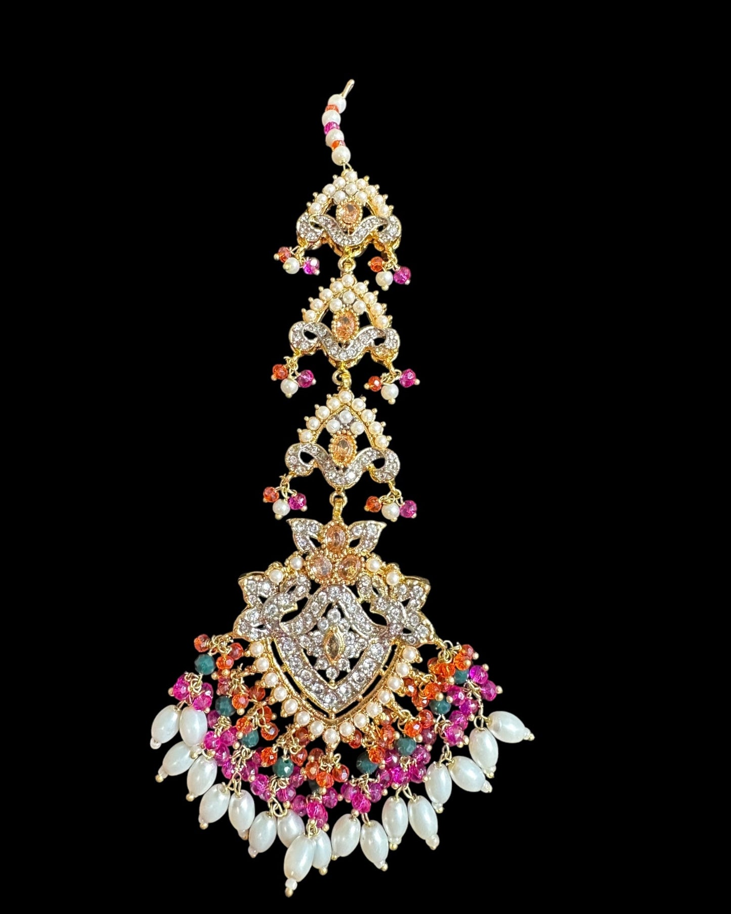 BR487 MAHAM bridal set in MULTICOLOR ( READY TO SHIP )