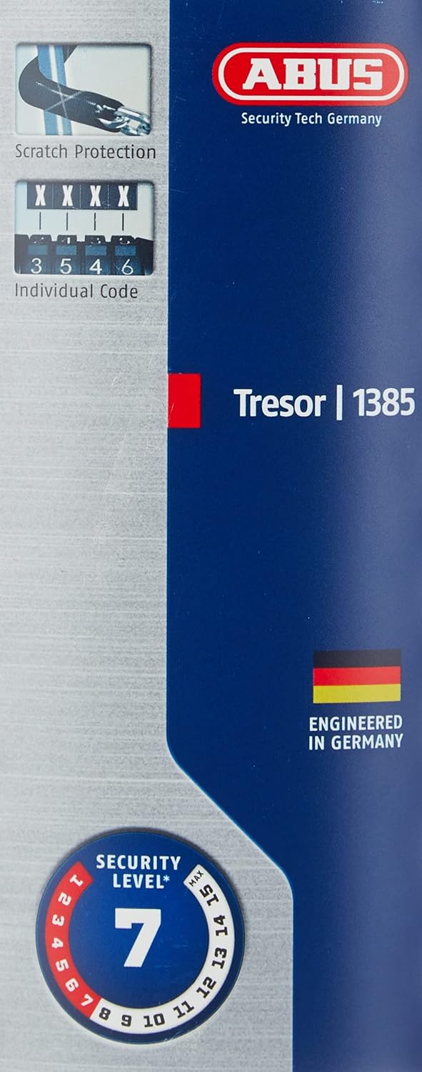 ABUS TRESOR 1385/110-7MM square BK (3.7′) (48628)