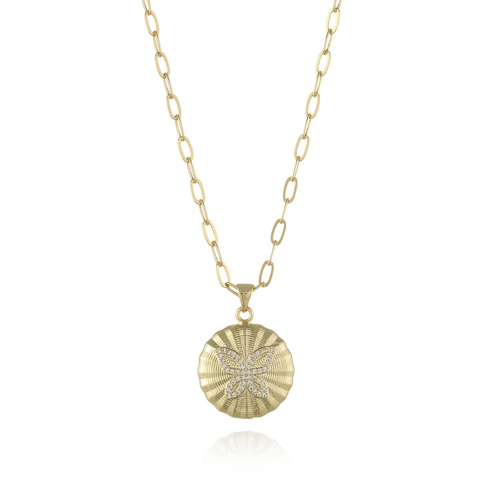 Diamond Butterfly Necklace