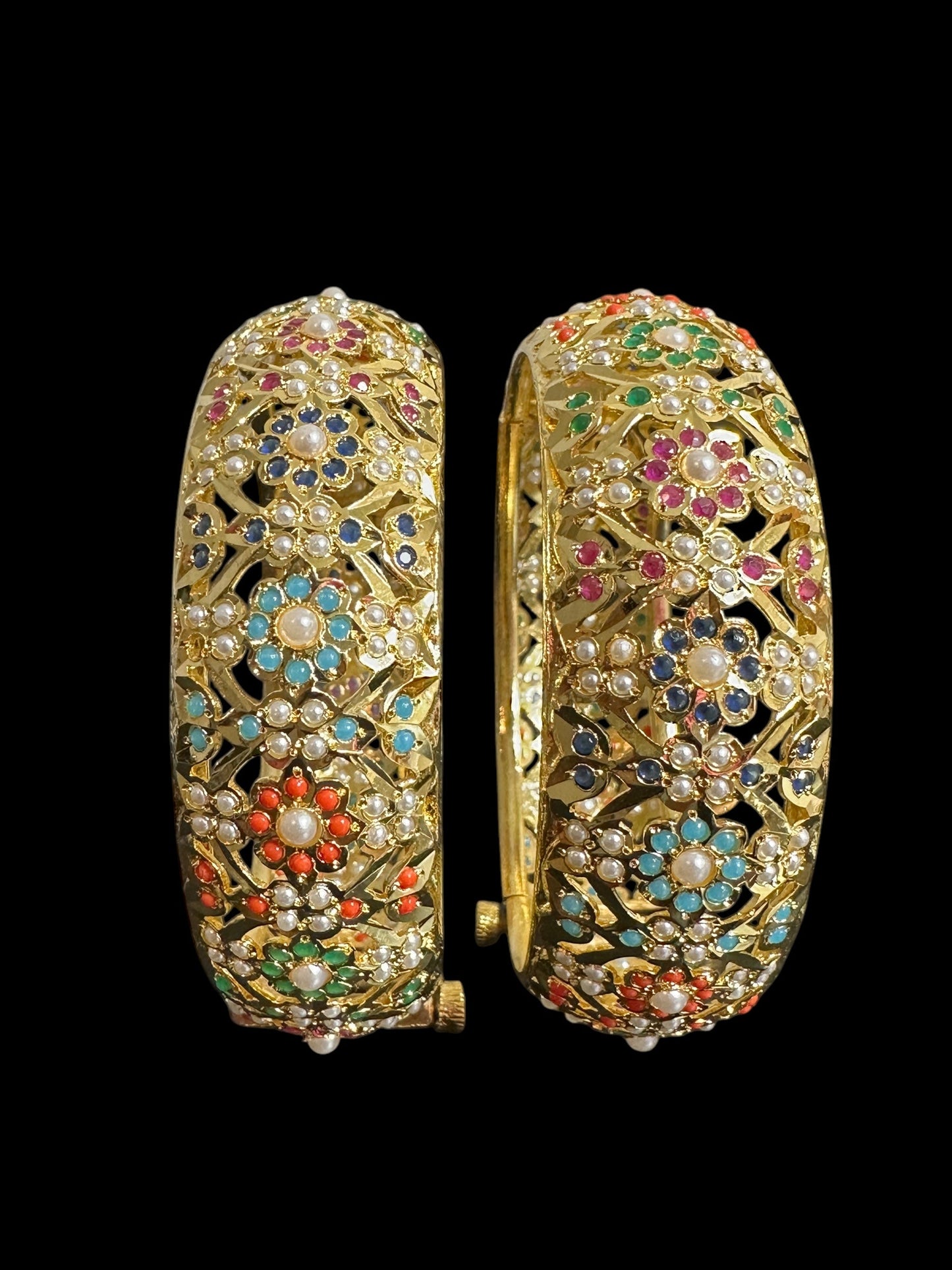 B305 Navratan Shibra Bangles ( SHIPS IN 4 WEEKS )