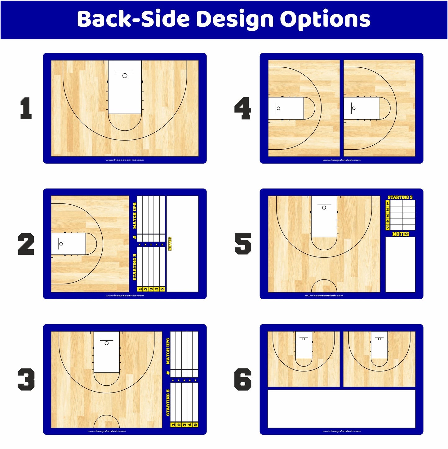 MEN'S NCAA Custom Classic Magnetic Coaching Board 15.7'' x 10.6'' / 40 x 27 cm