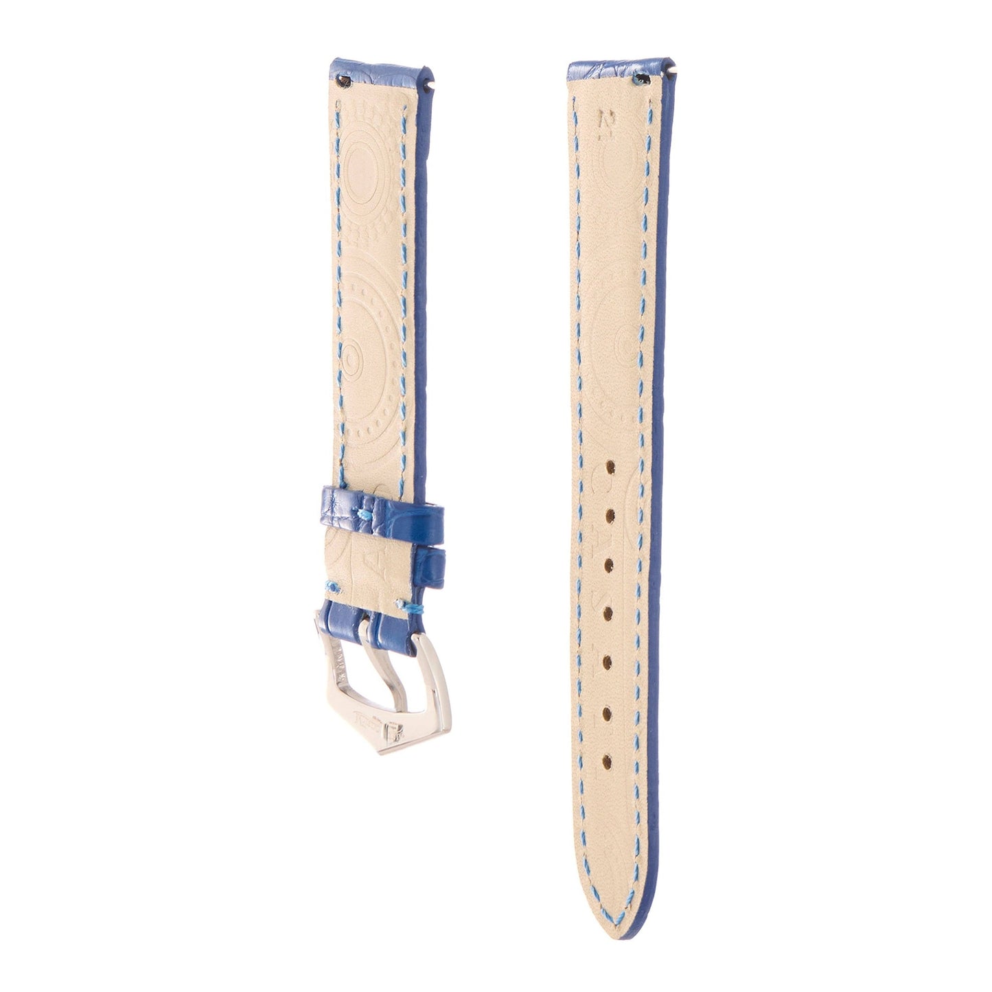 Matt Light Blue Alligator Watch Strap