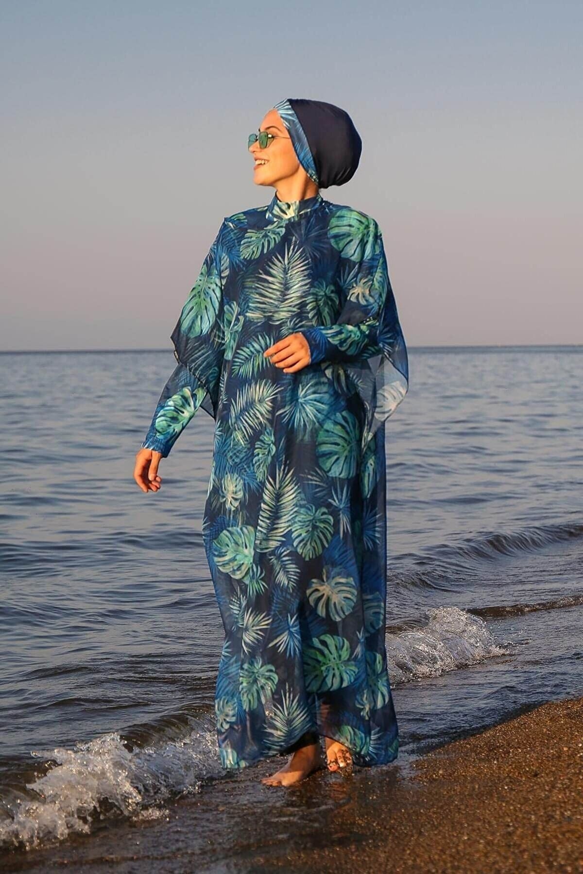 Navy Pareo Kimono P2106