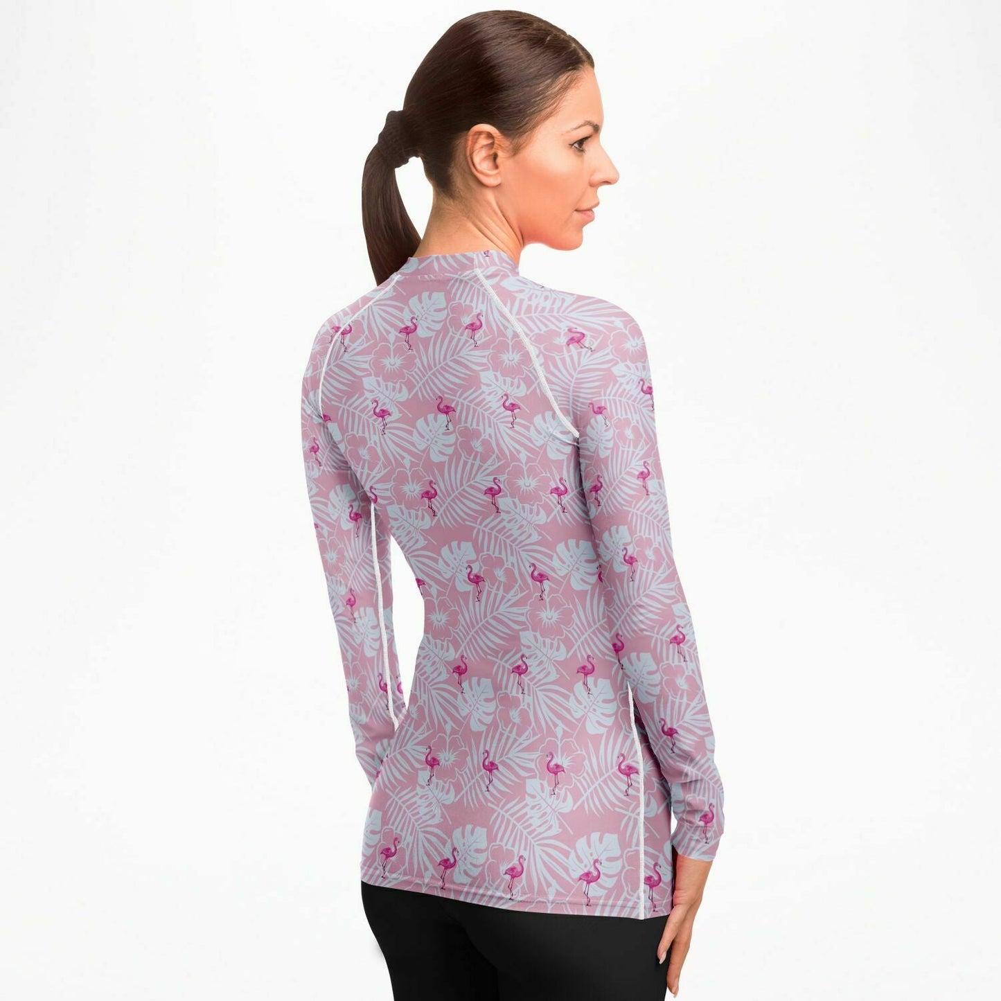 Rad Palm Party Like A Flock Star Women's Rash Guard