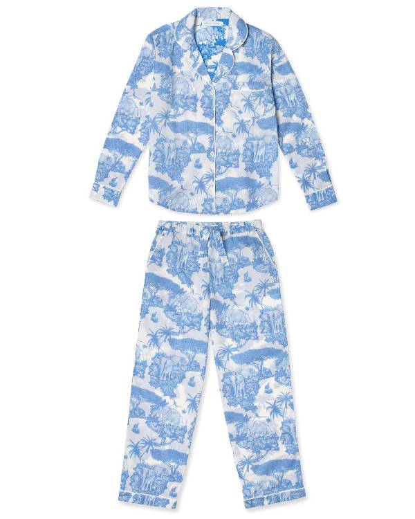And Just Like That Kristin Davis Parker Blue Printed Pajama