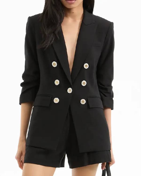 The Today Show 2025 Savannah Guthrie Ruched Sleeve Blazer