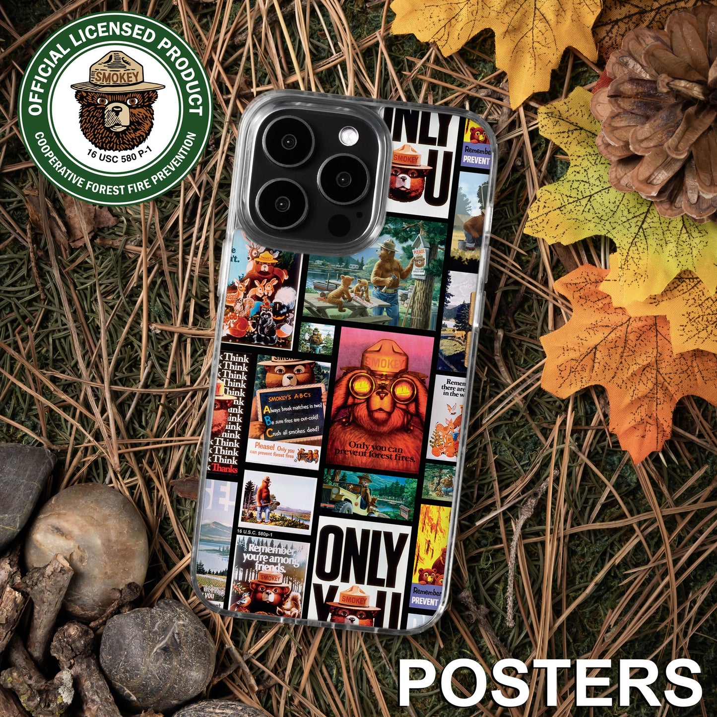 Smokey Bear Classic HD Apple iPhone 14 Series Mag-Safe Phone Case