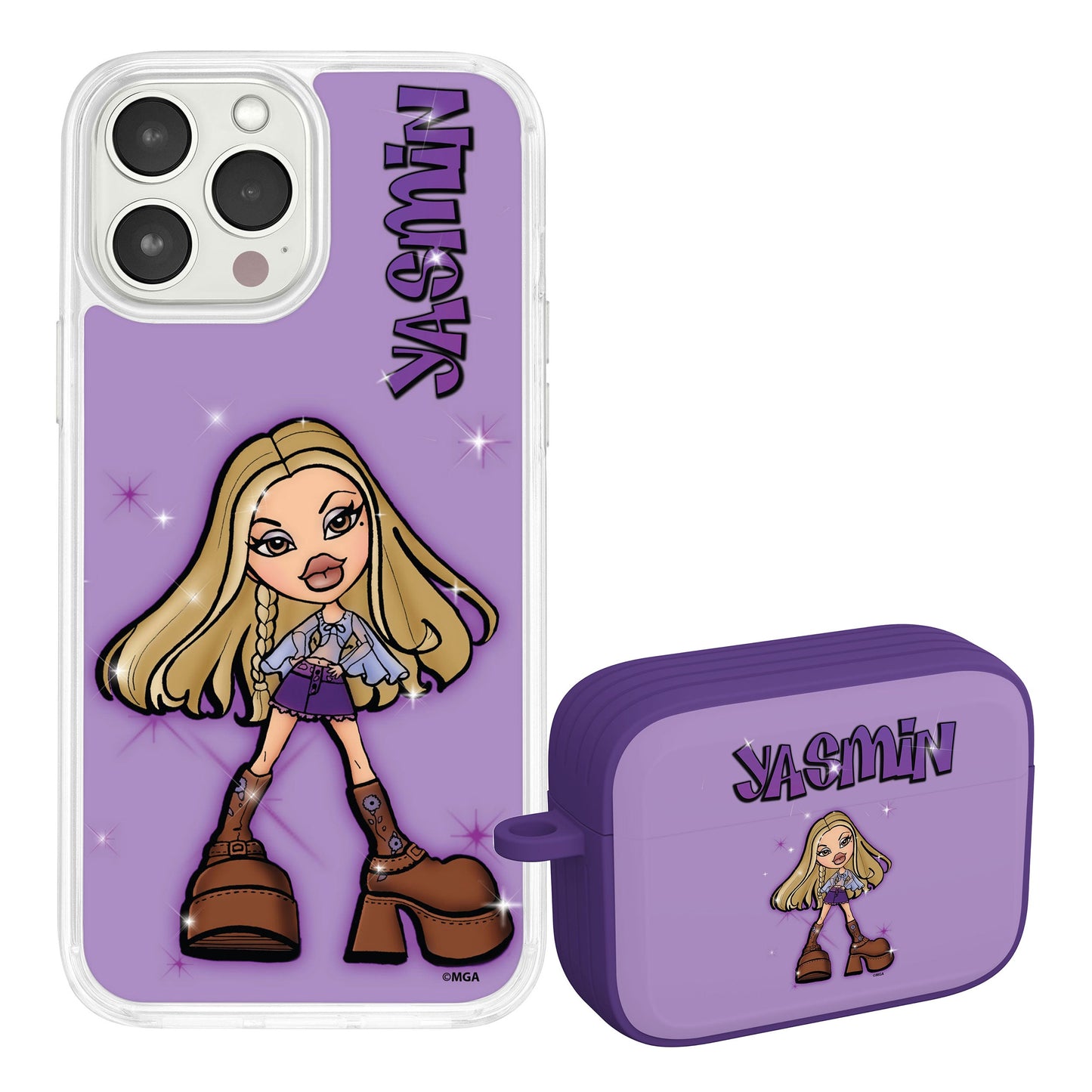 Bratz® Passion For Fashion HD Apple iPhone 15 Mag-Safe Phone Case and AirPods Pro Combo Package