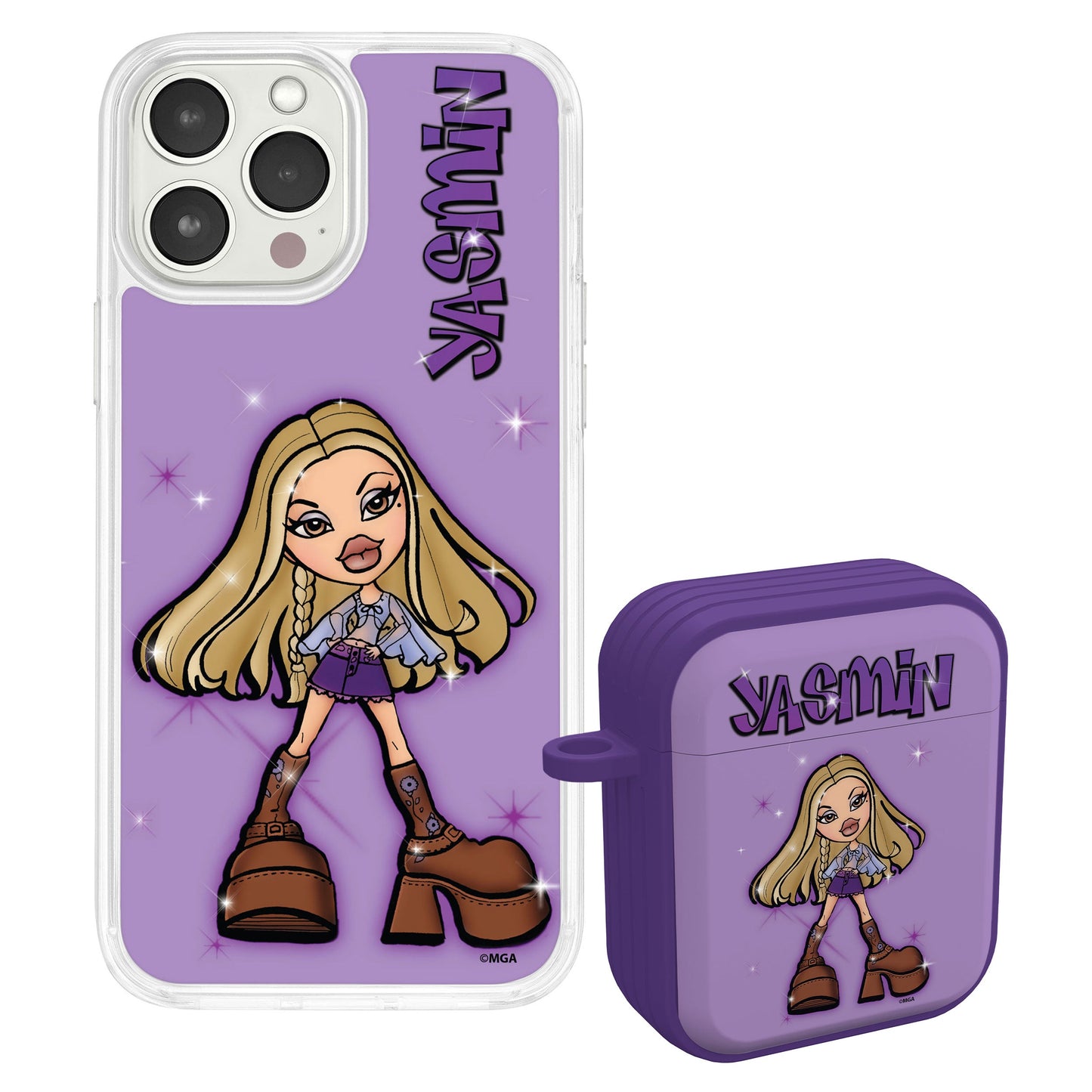 Bratz® Passion For Fashion HD Apple iPhone 13 Mag-Safe Phone Case and AirPods Gen 1 & 2 Combo Package