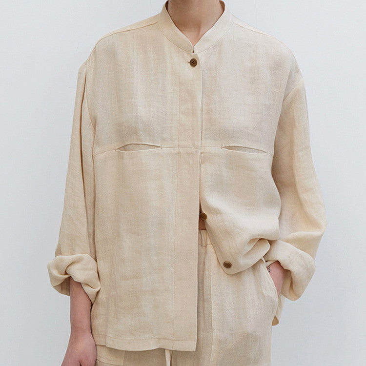 The Natural Edit – Pure Linen Pocket Shirt