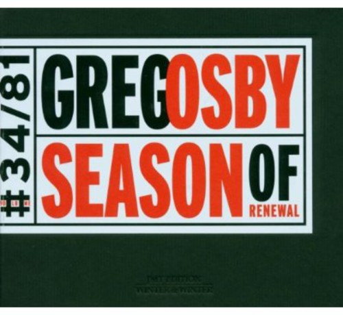 Osby,greg - Season Of Renewal - Music CD