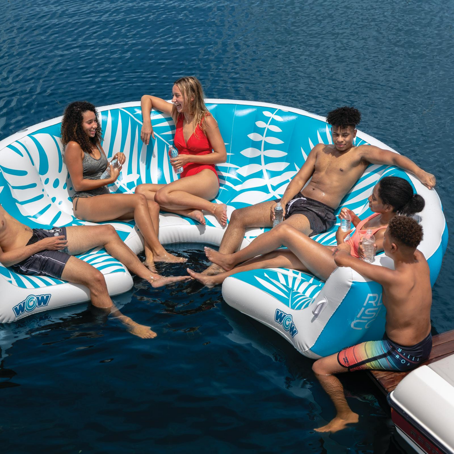 WOW Sports Inflatable Lounging Resort Island for 6-8 People