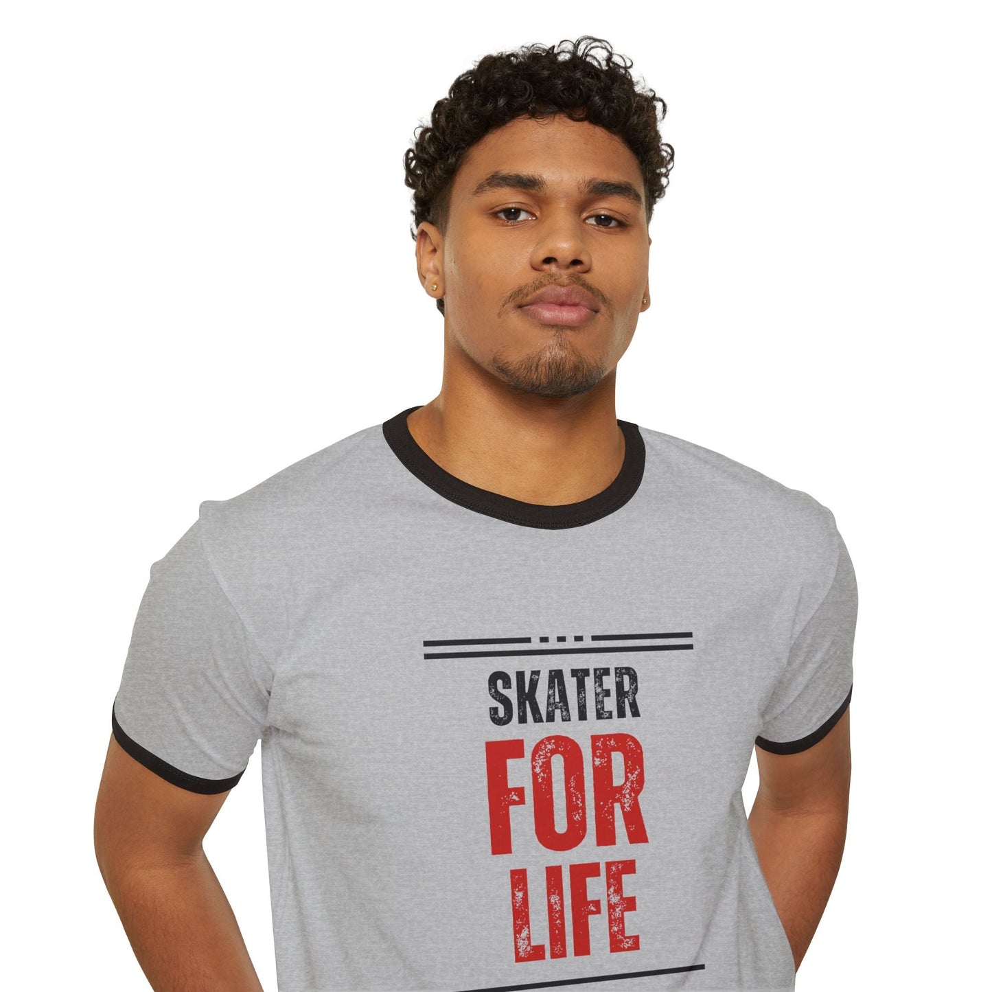 Skater for Life Unisex Cotton Ringer T-Shirt