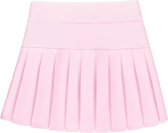 Stelle Girl's Tennis Skirts with Shorts Pockets Tennis Golf Skirts Running Workout Athletic Pleated Skort 5-15Years