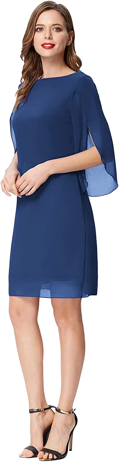 GRACE KARIN Women Loose Chiffon Dress Elegant Evening Dress for Cocktail Party