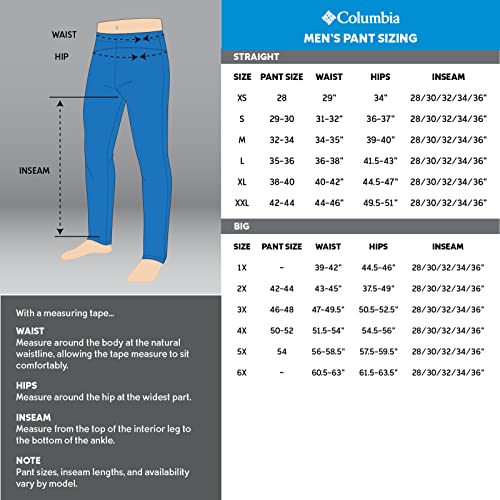 Columbia Men's Powder Stash Pant, Night Wave, X-Large