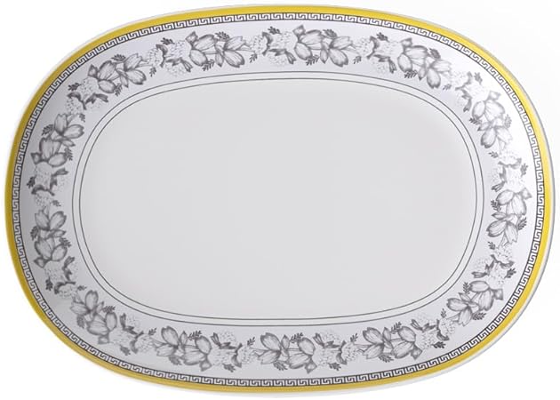 Villeroy & Boch Audun Ferme Pickle Dish/Gravy Stand, 7.75 in, White/Gray