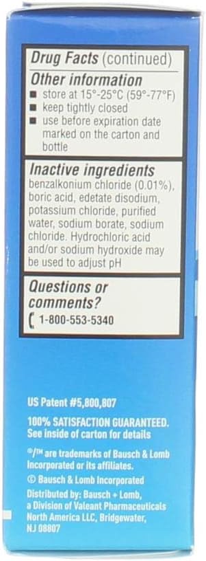 Advanced Eye Relief Eye Drops by Bausch & Lomb, for Dry Eyes & Redness Relief, 30 mL