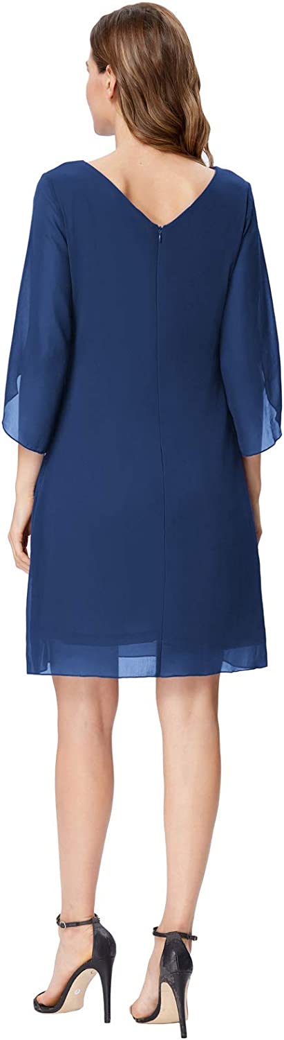 GRACE KARIN Women Loose Chiffon Dress Elegant Evening Dress for Cocktail Party
