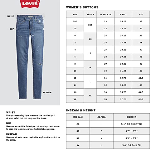 Levi's Women's 720 High Rise Super Skinny Jeans, Indigo Daze, 27 (US 4) S