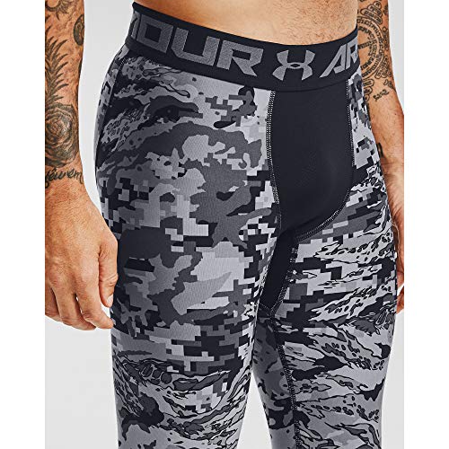 Under Armour Men's HeatGear 3/4 Printed Leggings , Black (001)/Black , Small