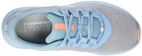 Under Armour Women's Charged Impulse 3 Knit Running Shoe, (102) Mod Gray/Blizzard/White, 9