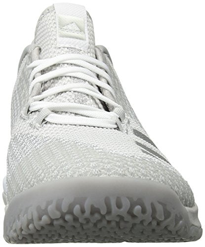 adidas Women's Crazyflight Bounce 2 Volleyball Shoe, White/Silver Metallic/Grey, 7.5 M US