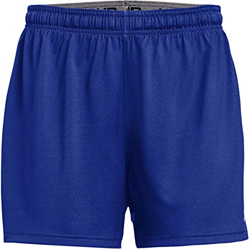 Under Armour Women's Squad Shorts , Royal Blue (400)/White , Small