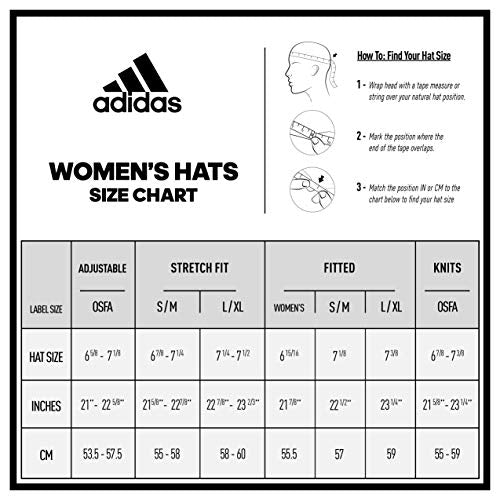 adidas Women's Superlite Visor, Black/White, One Size