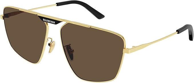 Balenciaga BB0246SA Gold/Brown 61/15/145 men Sunglasses