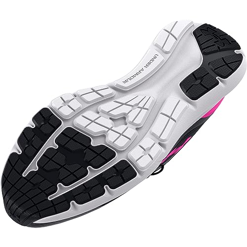 Under Armour Women's Surge 3 Running Shoe, (004) Black/Black/Rebel Pink, 8