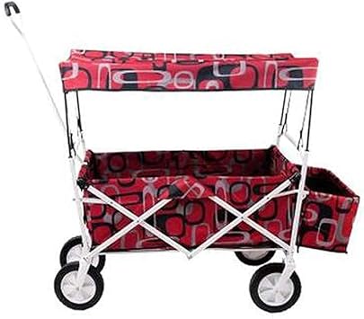 Portable Fold Trolley Trailer Double Brake Luggage Cart Grocery Cart (11)