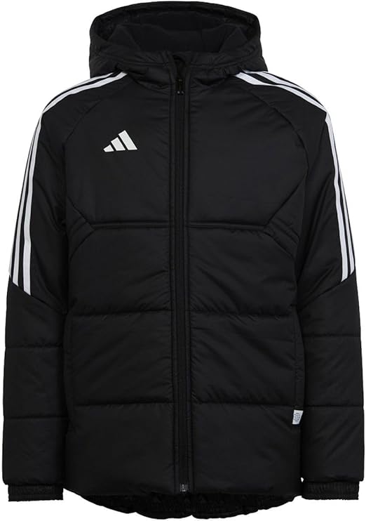 adidas Soccer Condivo 22 Youth Winter Jacket - Stay Warm with Recycled Materials, Full Zip and Fleece-lined Hood