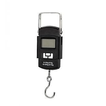 Digital Luggage Scale, Backlit LCD Display, 110lb/50kg Digital Electronic Hanging Hook Scale, Metal Hook, Express Scale, Fishing Scale, Portable Luggage Weight Scale, Travel Accessori