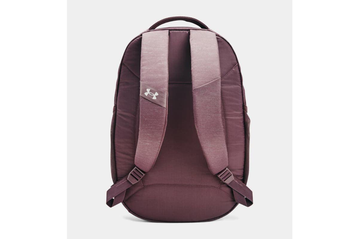 Under Armour Women's Hustle Signature Backpack , Ash Plum (554)/Metallic Silver , One Size Fits All